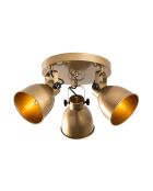 Lampada da soffitto Spotkafasi dorata - 46x30 cm