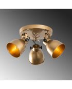 Lampada da soffitto Spotkafasi dorata - 46x30 cm