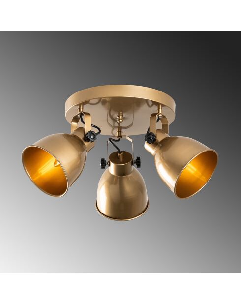Lampada da soffitto Spotkafasi dorata - 46x30 cm