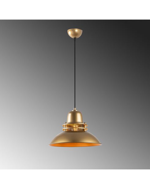 Goldene Tibet-Hängeleuchte - 34x123 cm