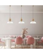 Suspension Craft blanche - 41x130 cm
