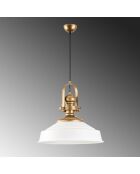 Suspension Craft blanche - 41x130 cm
