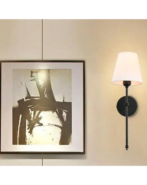 Applique murale Davin noir/blanc - 16x60 cm