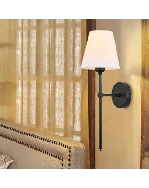 Applique murale Davin noir/blanc - 16x60 cm