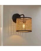 Applique murale Pena beige/noir - 16x21 cm