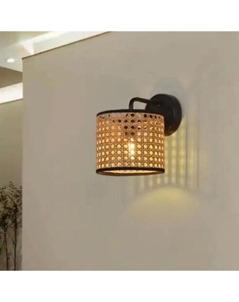 Applique murale Pena beige/noir - 16x21 cm