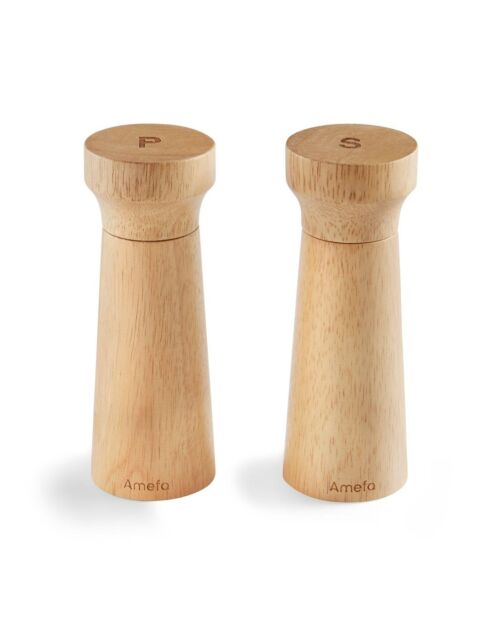 Duo de moulins poivre & sel Fanny bois naturel