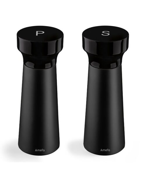 Fanny - Duo de moulins poivre & sel noir