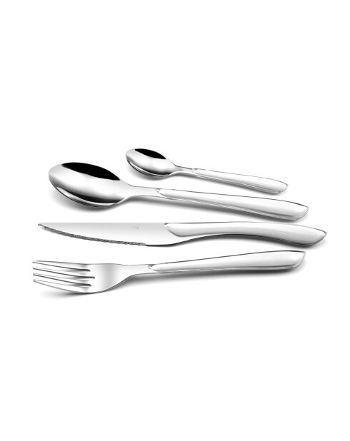 Solstice Blanc - Ménagère 24 pièces