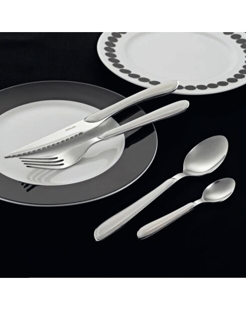 Solstice Blanc - Ménagère 24 pièces