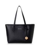 Sac cabas Taormina noir - 32x11x24 cm
