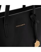 Sac cabas Taormina noir - 32x11x24 cm