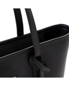 Sac cabas Taormina noir - 32x11x24 cm