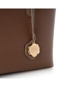 Sac cabas Taormina taupe foncé - 32x11x24 cm