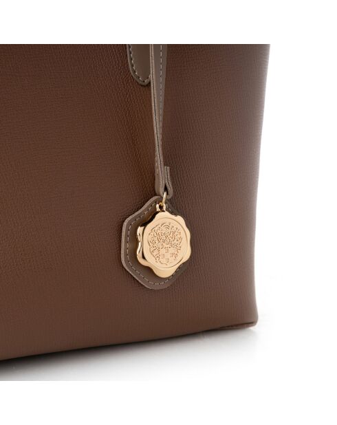 Sac cabas Taormina taupe foncé - 32x11x24 cm