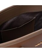 Sac cabas Taormina taupe foncé - 32x11x24 cm