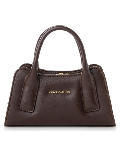 Sac à main Bergamo marron chocolat - 25x11x13 cm