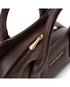 Bolso Bergamo marrón chocolate - 25x11x13 cm