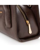 Bolso Bergamo marrón chocolate - 25x11x13 cm