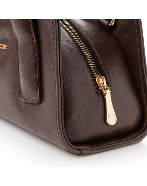 Bolso Bergamo marrón chocolate - 25x11x13 cm