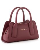 Sac à main Bergamo rouge bordeaux - 25x11x13 cm