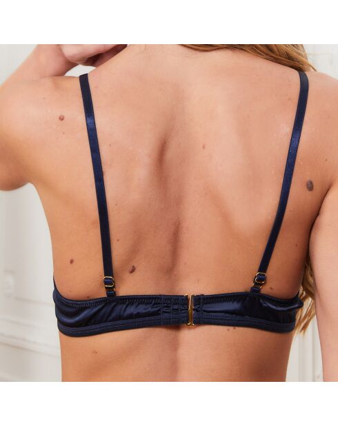 Soutien-gorge non paddé Lena bleu marine