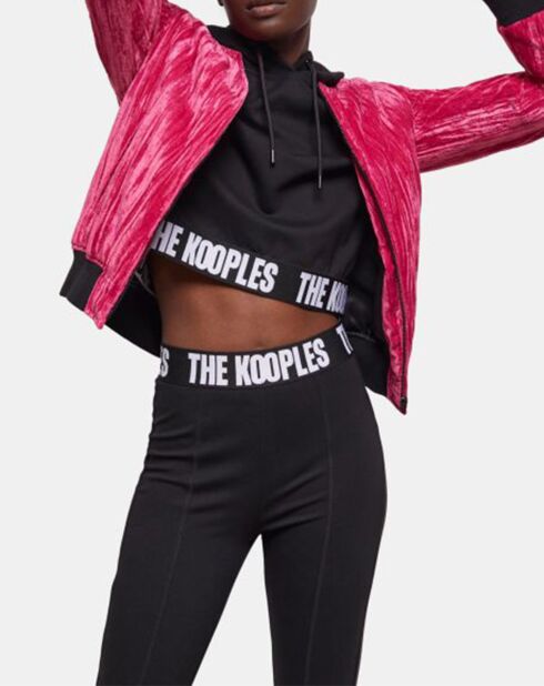 Blouson en Velours Crinkle rose
