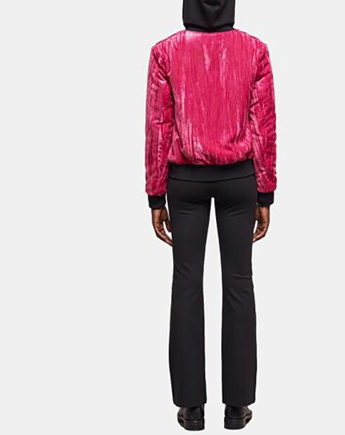Blouson en Velours Crinkle rose