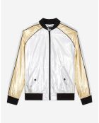Blouson Bicolore argenté/doré