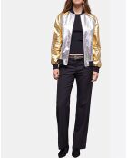 Blouson Bicolore argenté/doré