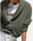 Cardigan Avec Snap Devant lichen