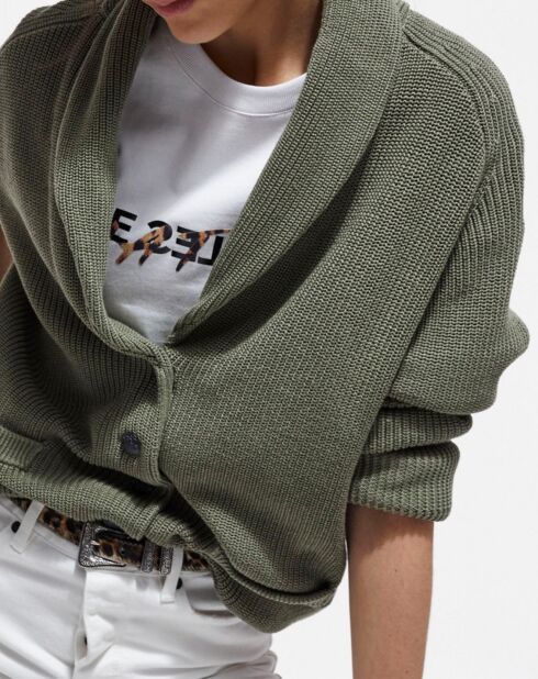Cardigan Avec Snap Devant lichen