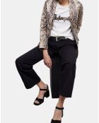 Blazer en Cuir Embossé Python python beige