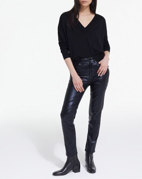 Jean Slim enduit noir