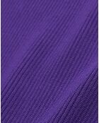 Pull col rond manches longues violet