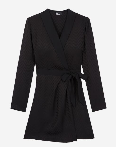 Robe Courte à manches longues noire