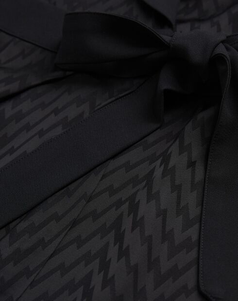 Robe Courte à manches longues noire