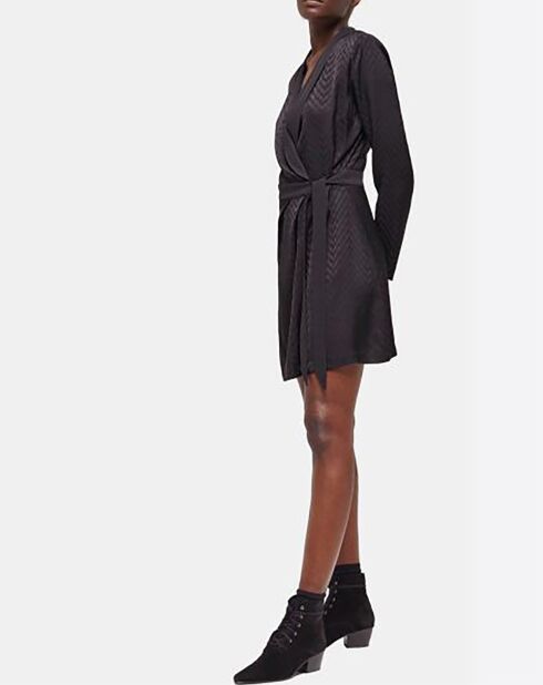 Robe Courte à manches longues noire