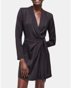 Robe Courte à manches longues noire