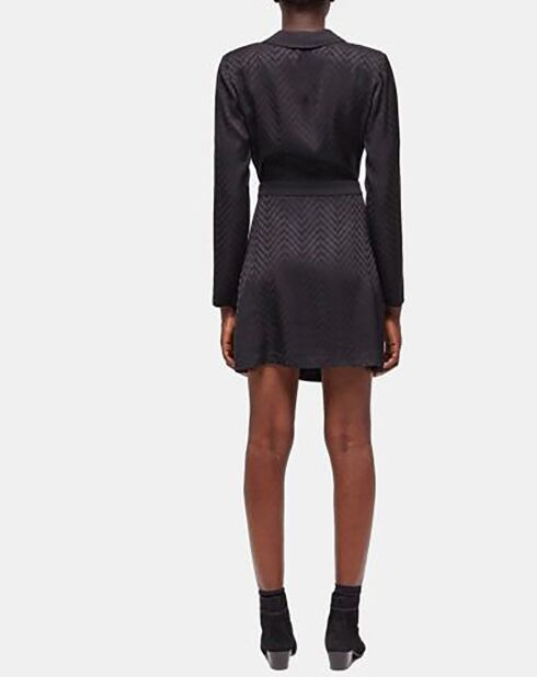 Robe Courte à manches longues noire