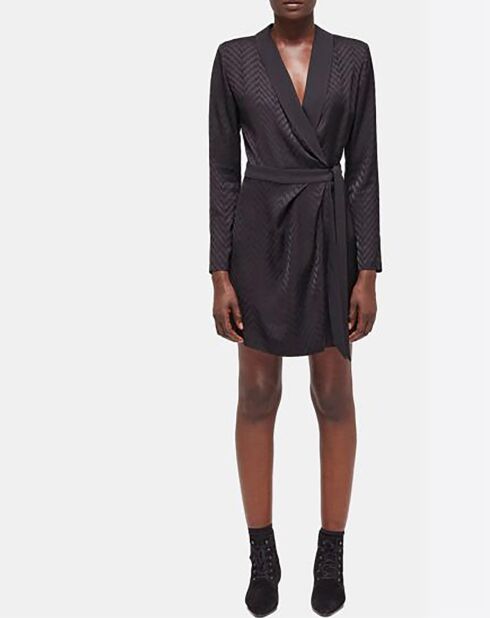 Robe Courte à manches longues noire