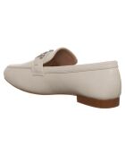 Mocassins en Cuir Caroline blanc cassé