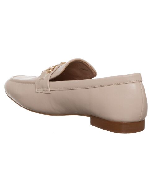 Mocassins en Cuir Caroline beiges