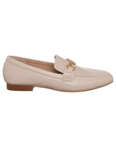 Mocassins en Cuir Caroline beiges