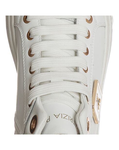 Sneakers en Cuir Jasmine blanc/doré