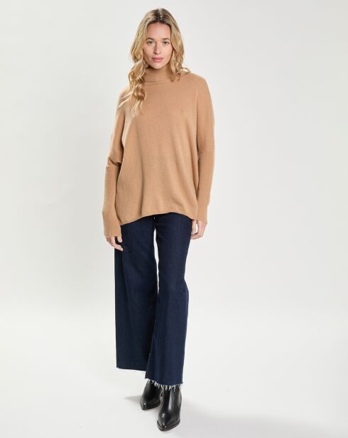 Pull Poncho 100% Cachemire Lola camel