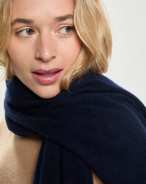 Echarpe 100% Cachemire Cascade nuit - 110x80 cm