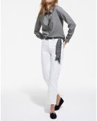 Chemise patte americaine noir/blanc