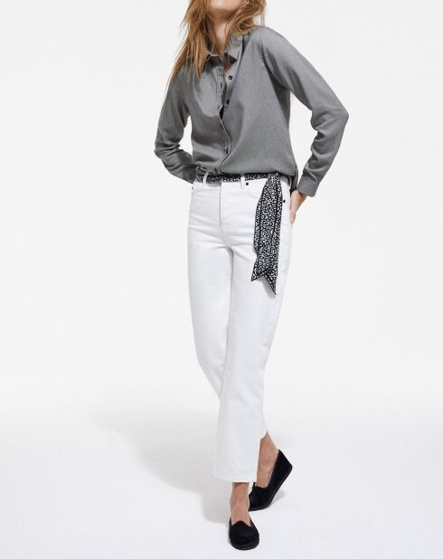 Chemise patte americaine noir/blanc