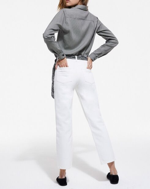 Chemise patte americaine noir/blanc